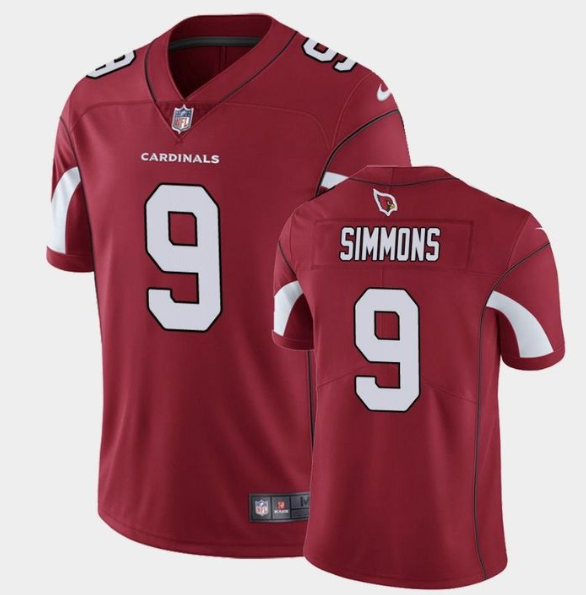 Men's Arizona Cardinals #9 Isaiah Simmons Red Vapor Untouchable Limited Stitched Jersey Men's Arizona Cardinals #9 Isaiah Simmons Red Vapor Untouchable Limited Stitched Jersey